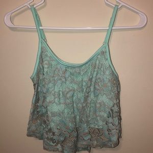 Flowing Lace Crop Top